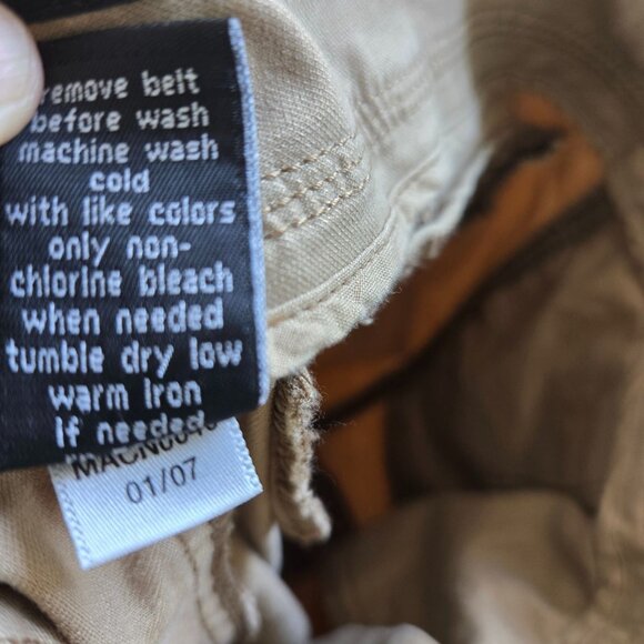 The Limited Y2K  Sz 4 Khaki Cargo Capri Pants Sexy Cassidy Fit Low Rise - Picture 9 of 10